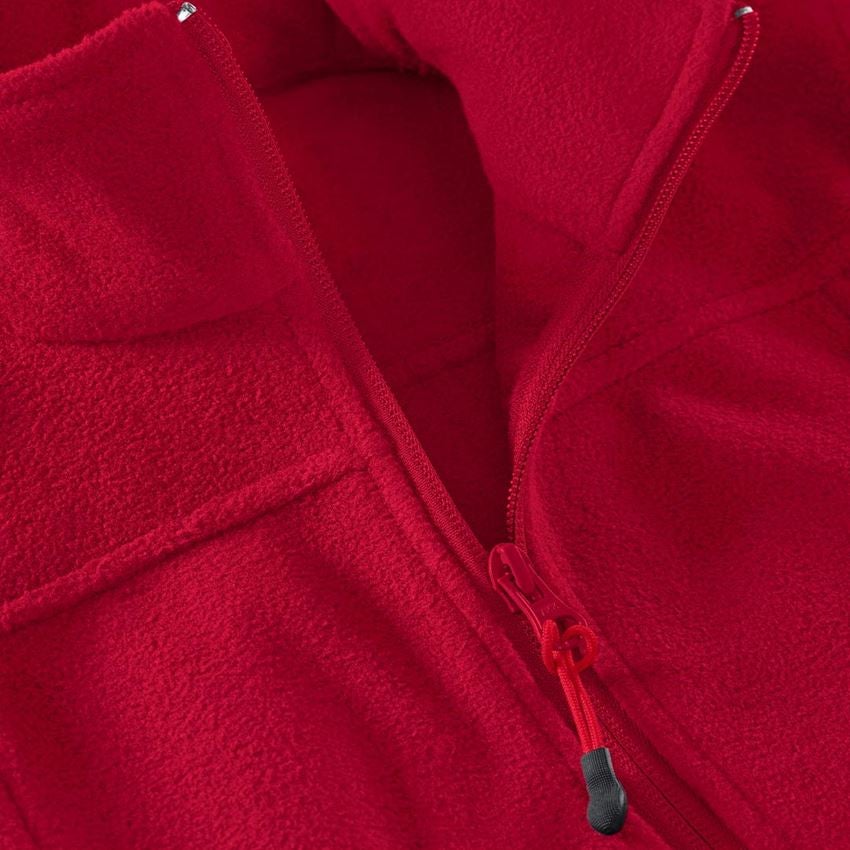 Pracovní bundy: Dámská Fleecová bunda e.s.classic + červená 2