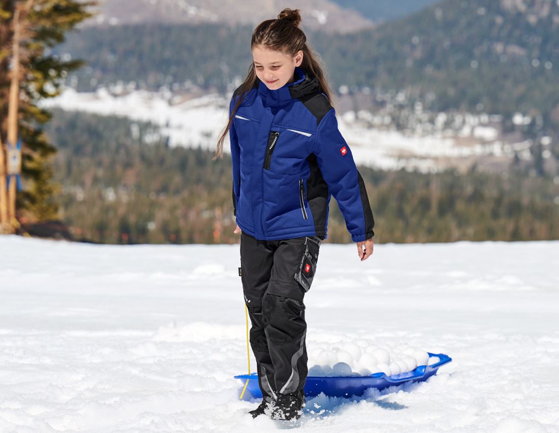 Chlad: Dětská softshellová bunda e.s.motion + modrá chrpa/černá 1
