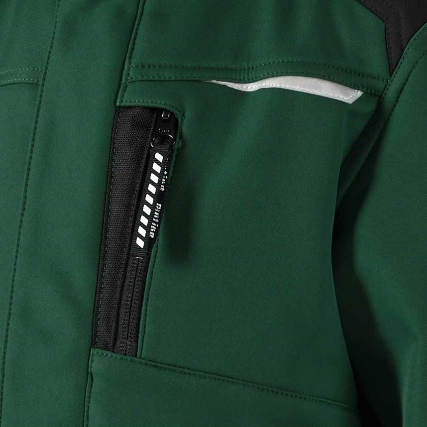 Chlad: Dětská softshellová bunda e.s.motion + zelená/černá 2