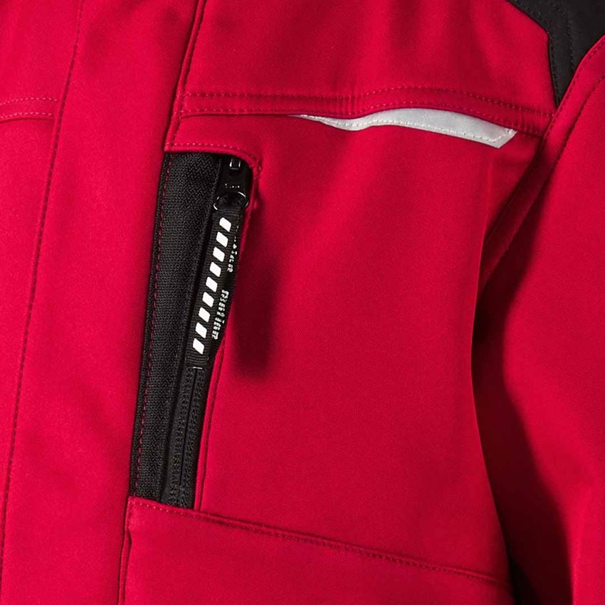 Bundy: Dětská softshellová bunda e.s.motion + červená/černá 2
