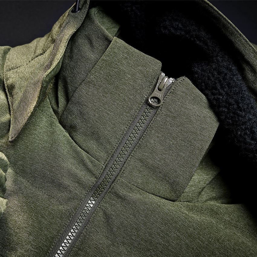Pracovní bundy: Zimní bunda e.s.motion ten + maskovací zelená 2