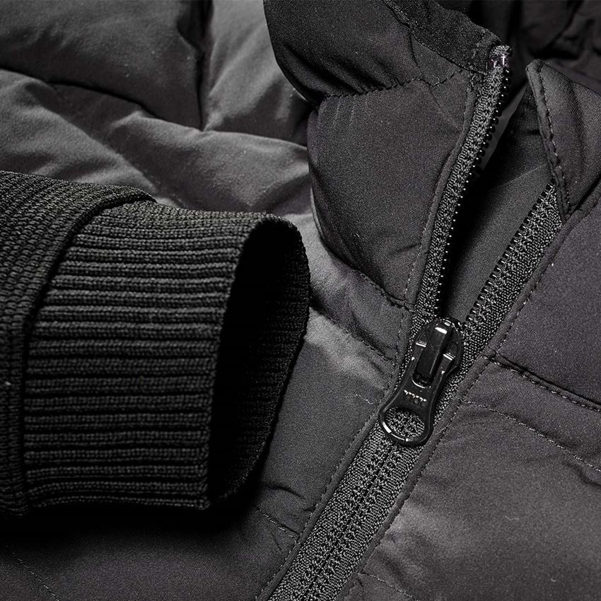 Pracovní bundy: Úpletová bunda kapucí hybrid e.s.motion ten,dámská + černá 2