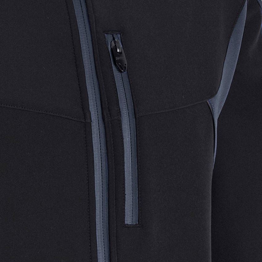 Pracovní bundy: Softshellová bunda e.s.vision + černá/pacifik 2