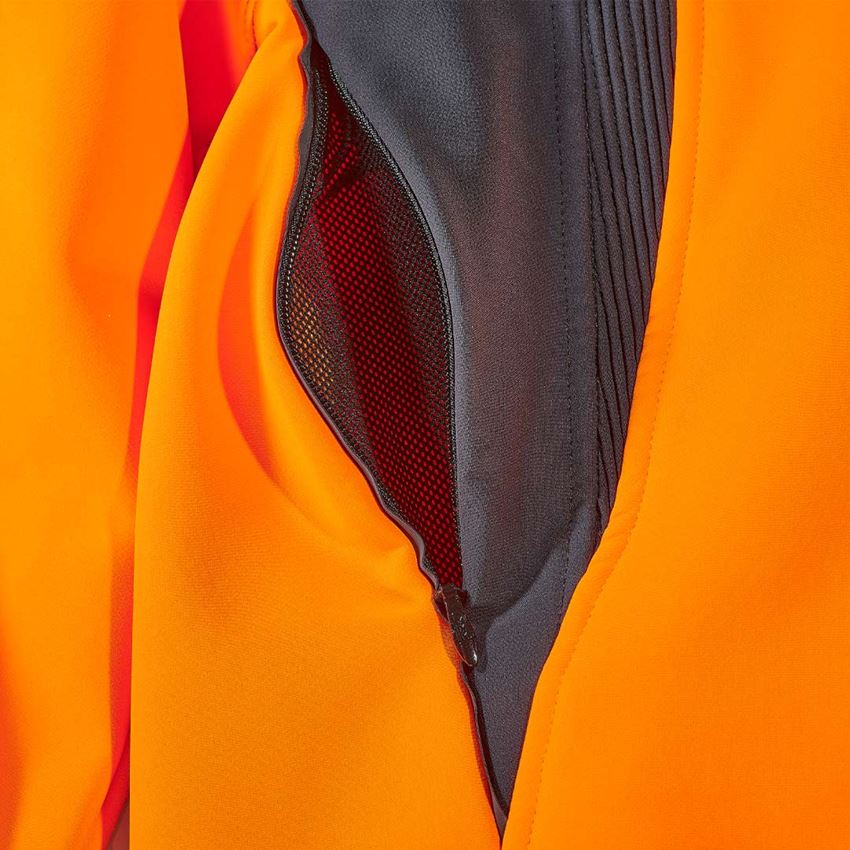 Pracovní bundy: Lesnická bunda e.s.vision + výstražná oranžová/černá 2