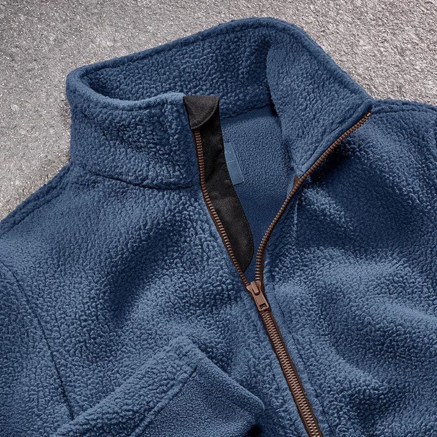 Pracovní bundy: Dámská bunda z vlákenného rouna e.s.vintage + ledově modrá 2