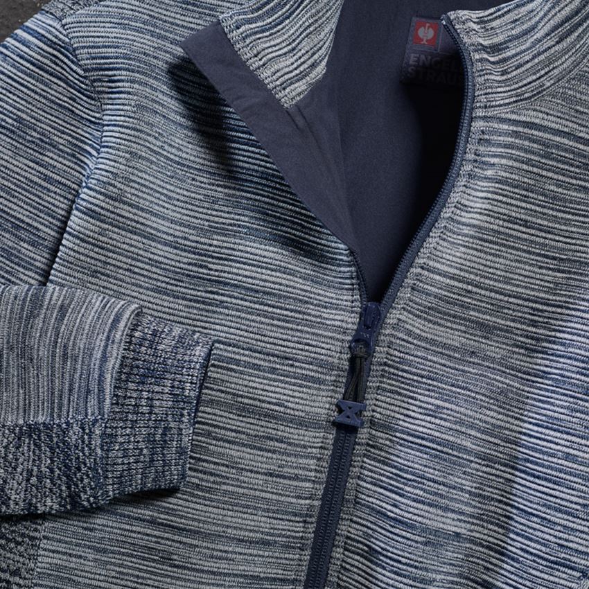 Oděvy: Úpletová bunda e.s.motion ten + břidlicová modrá 2