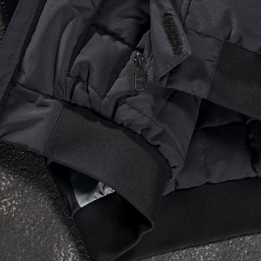 Pracovní bundy: Pilotní bunda e.s.concrete + černá/čedičově šedá 2