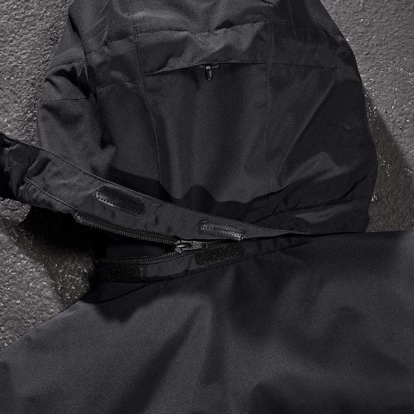 Pracovní bundy: Pilotní bunda s kapucí e.s.concrete + černá 2