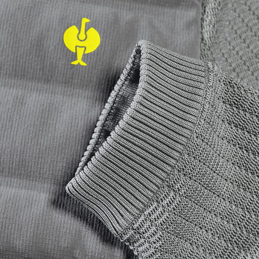 Pracovní bundy: Úpletová bunda hybrid e.s.trail + čedičově šedá/acidově žlutá 2