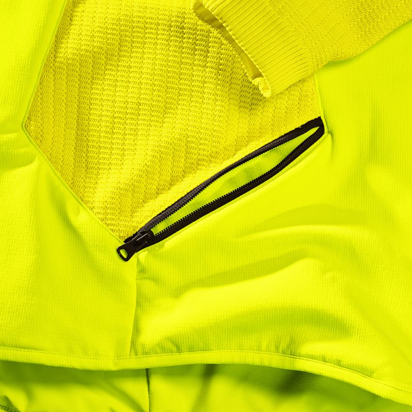 Pracovní bundy: Úpletová bunda s kapucí hybrid e.s.trail + acidově žlutá/černá 2