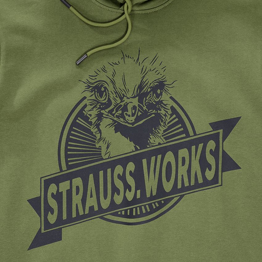 Trička, svetry & košile: Mikina s kapucí e.s.iconic works + horská zelená 2