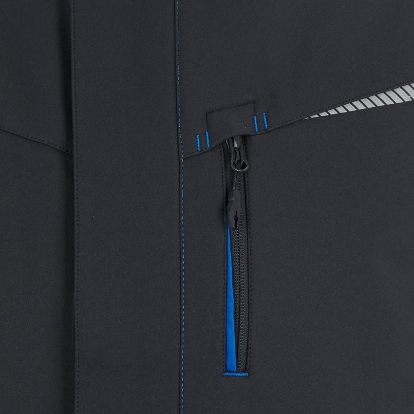 Truhlář / Stolař: Zimní softshellová vesta e.s.motion 2020 + grafit/enciánově modrá 2