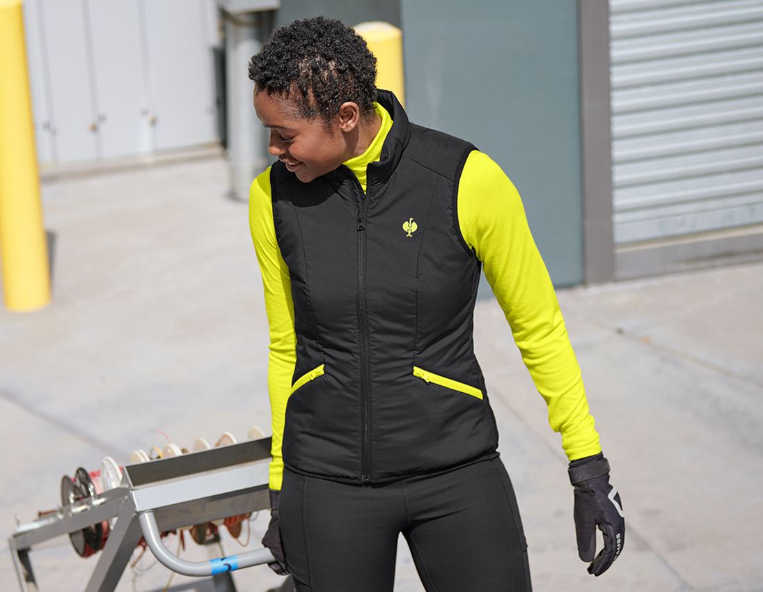 Pracovní vesty: Vesta e.s.trail, dámská + černá/acidově žlutá