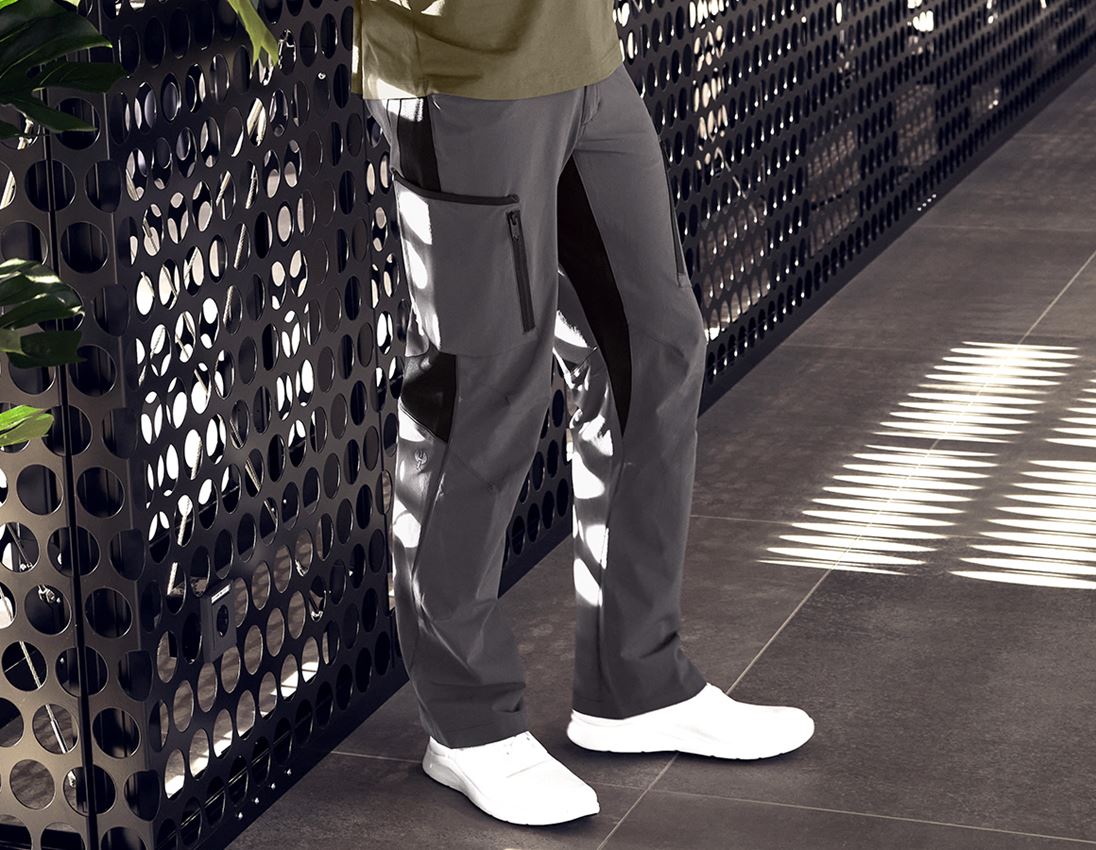 Pracovní kalhoty: Cargo kalhoty e.s.vision stretch, pánské + antracit 1