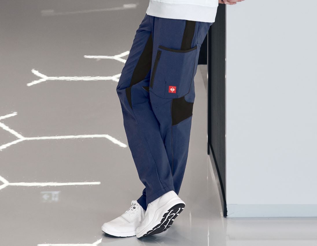 Truhlář / Stolař: Cargo kalhoty e.s.vision stretch, pánské + hlubinněmodrá 1