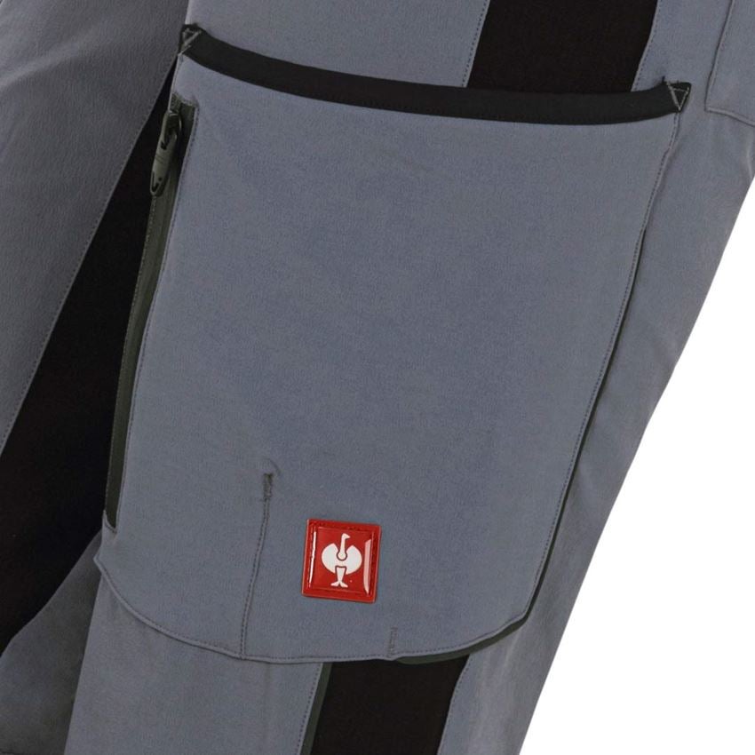 Pracovní kalhoty: Cargo kalhoty e.s.vision stretch, dámské + šedá/černá 2