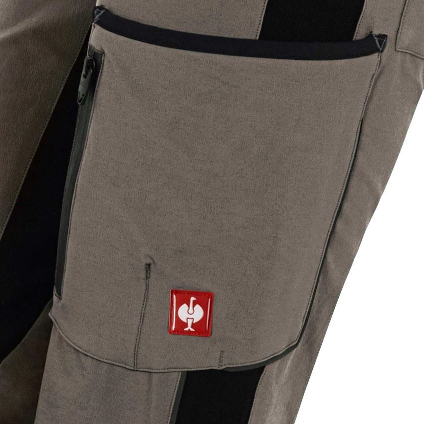 Pracovní kalhoty: Cargo kalhoty e.s.vision stretch, dámské + kámen/černá 2
