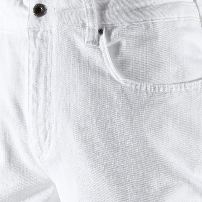 Pracovní kalhoty: e.s. Džíny se 7 kapsami + bílá 2