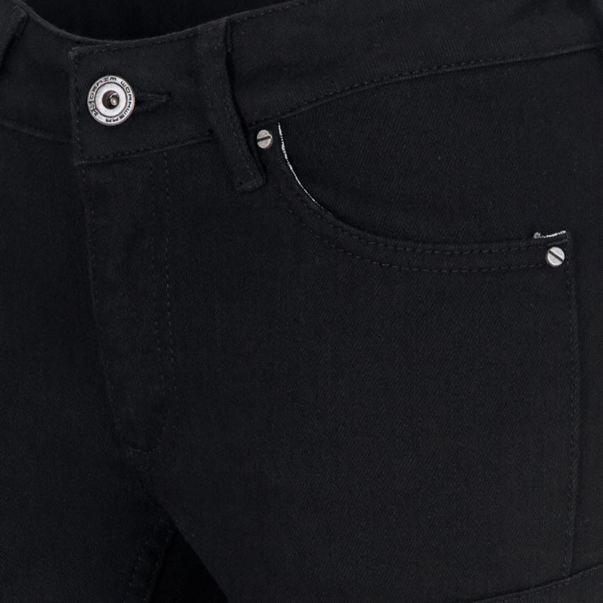 Pracovní kalhoty: e.s. Džíny se 7 kapsami, dámské + černá 2