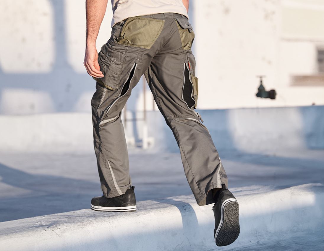 Pracovní kalhoty: Kalhoty do pasu e.s.motion léto + kámen/khaki/písková 1