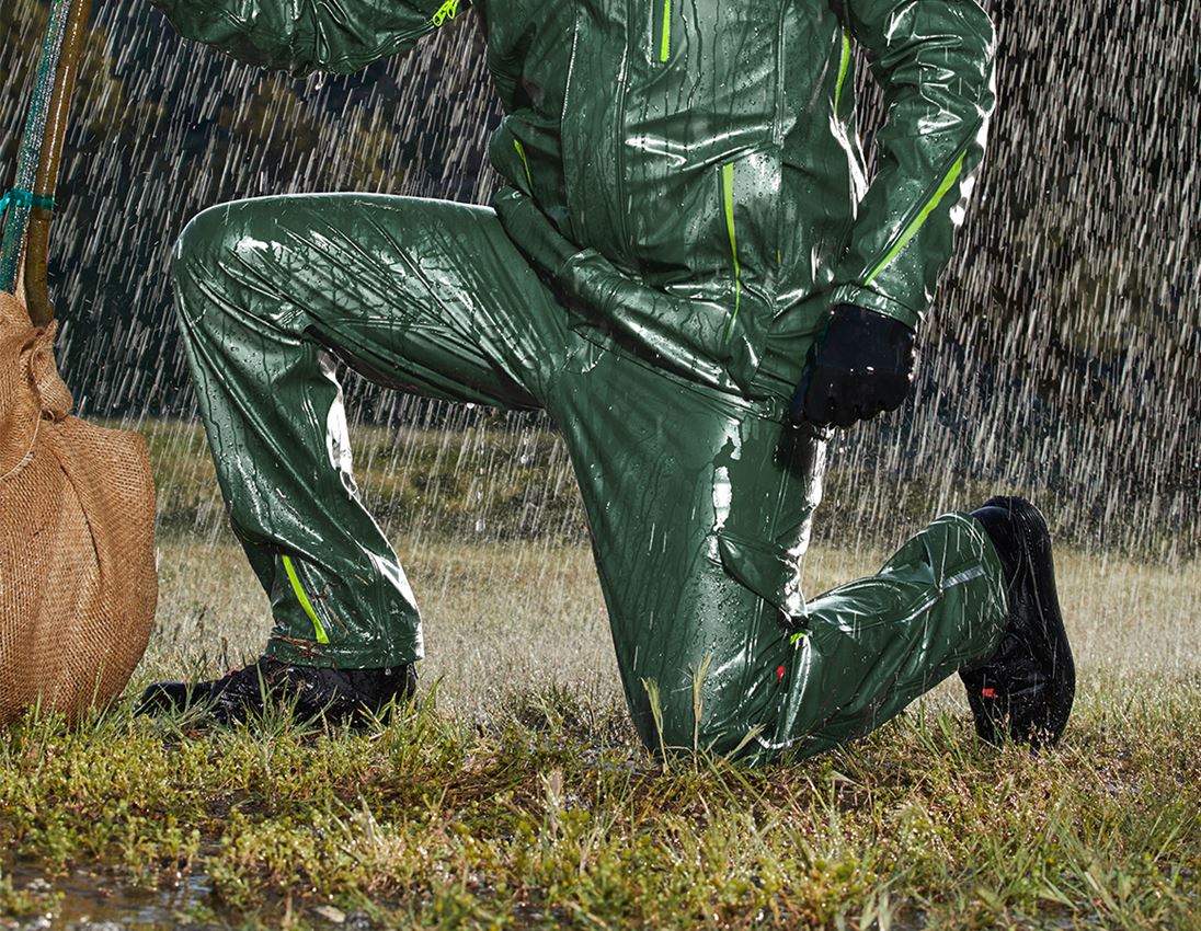 Témata: Kalhoty do deště e.s.motion 2020 superflex + zelená/mořská zelená