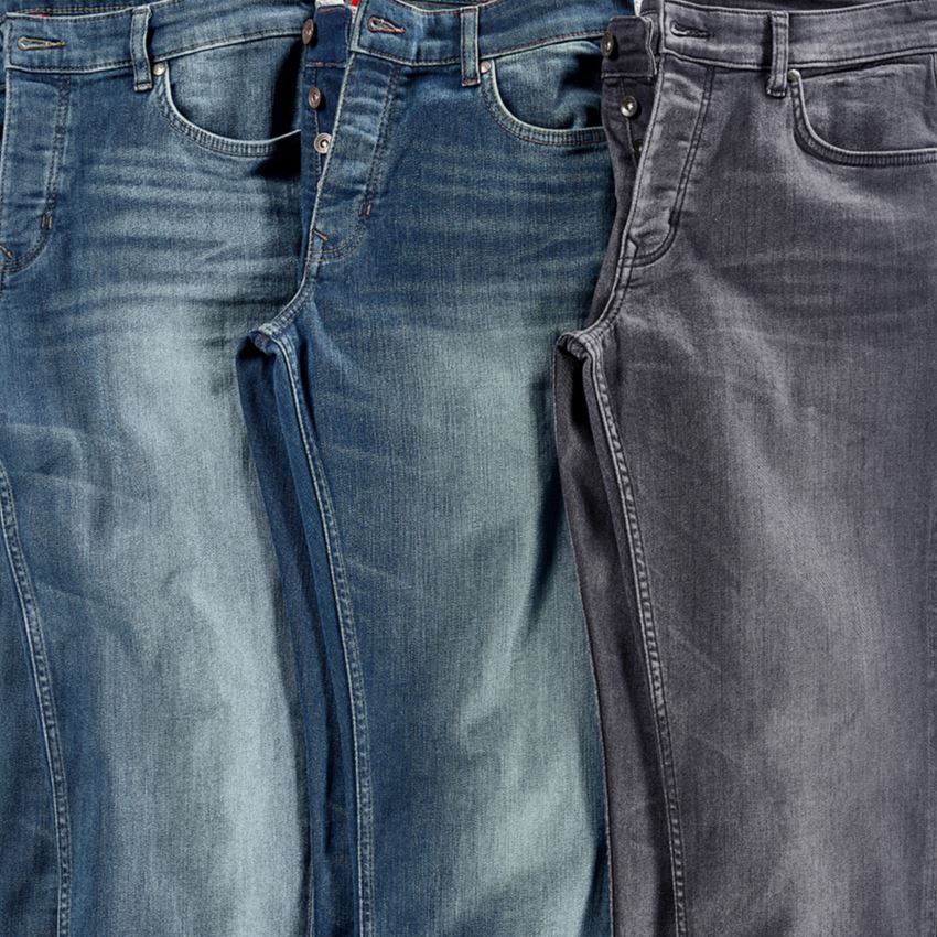 Pracovní kalhoty: e.s. Džíny s 5 kapsami, slim + mediumwashed 2