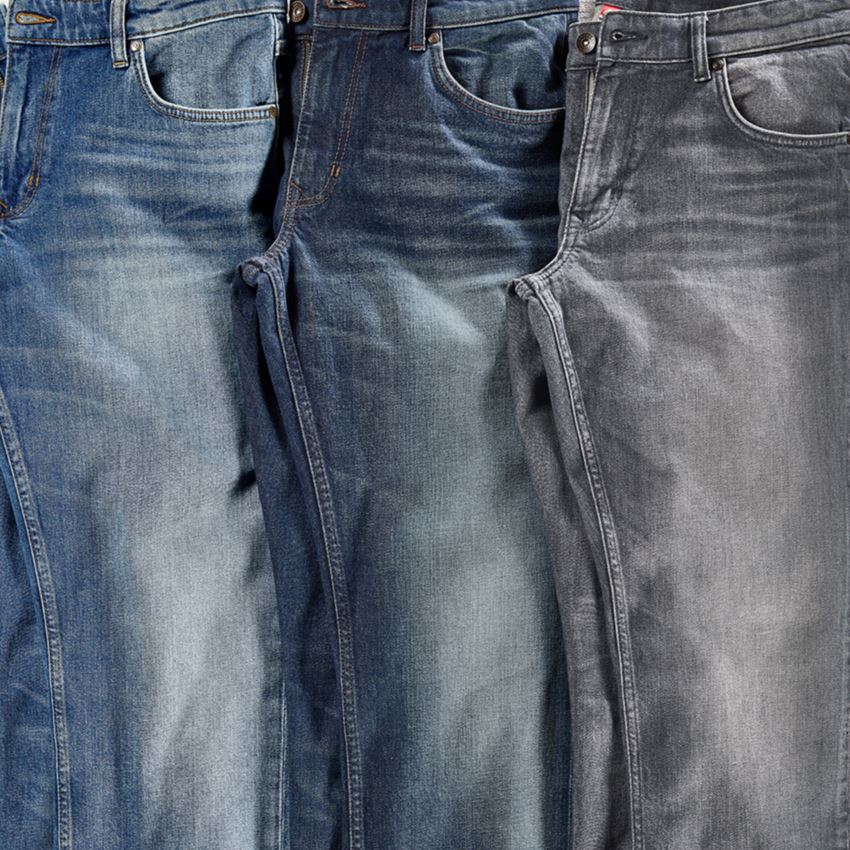 Pracovní kalhoty: e.s. Džíny s 5 kapsami, straight + mediumwashed 2