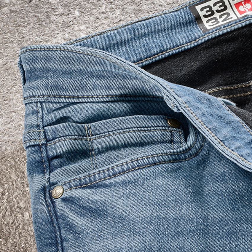 Pracovní kalhoty: e.s. Zimní strečové džíny s 5 kapsami + stonewashed 2