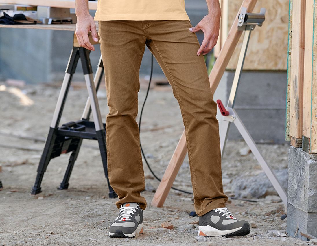 Pracovní kalhoty: Kalhoty s 5 kapsami e.s.vintage + sépiová