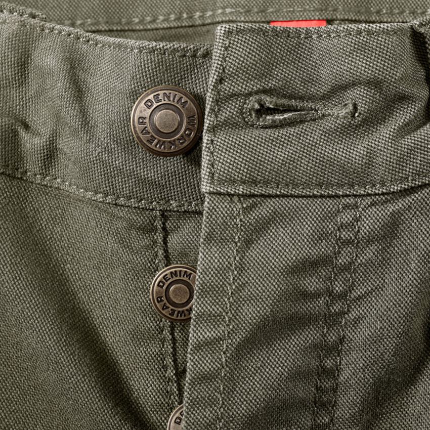 Pracovní kalhoty: Šortky cargo e.s.vintage + maskovací zelená 2