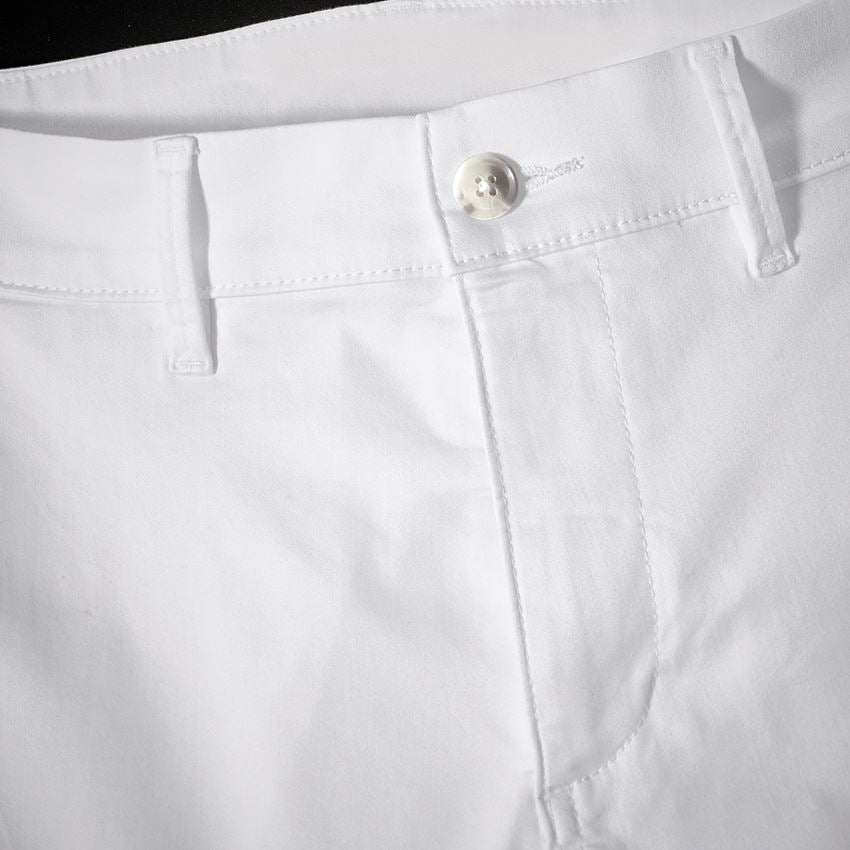 Pracovní kalhoty: e.s. Pracovní kalhoty s 5 kapsami Chino + bílá 2