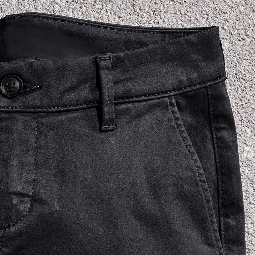 Pracovní kalhoty: e.s. Pracovní kalhoty s 5 kapsami Chino, dámské + černá 2