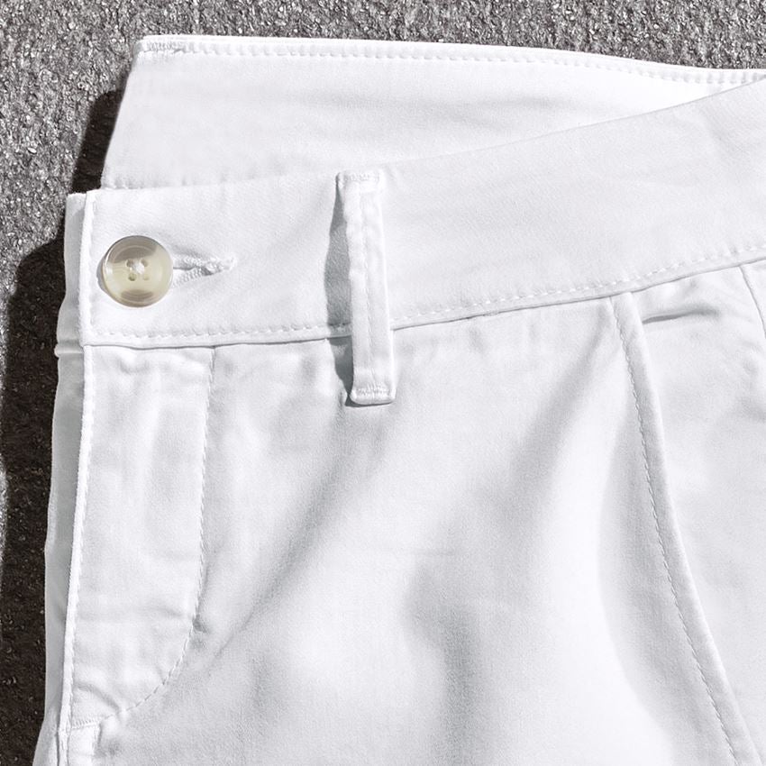 Pracovní kalhoty: e.s. Pracovní kalhoty s 5 kapsami Chino, dámské + bílá 2