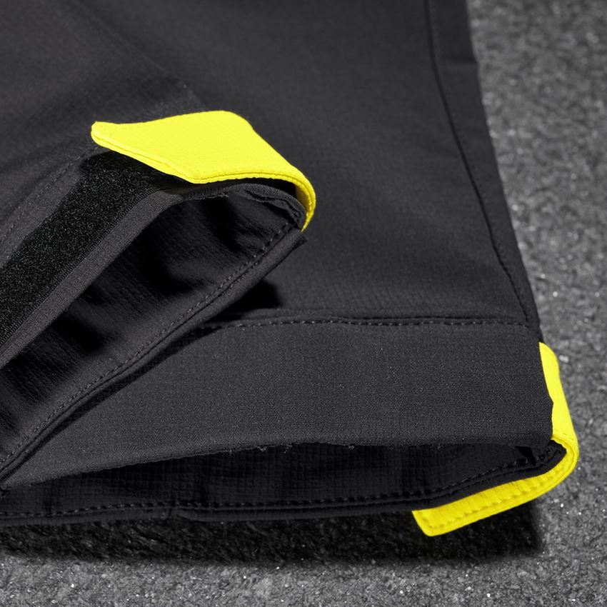 Pracovní kalhoty: Funkční kalhoty e.s.trail, dámské + černá/acidově žlutá 2
