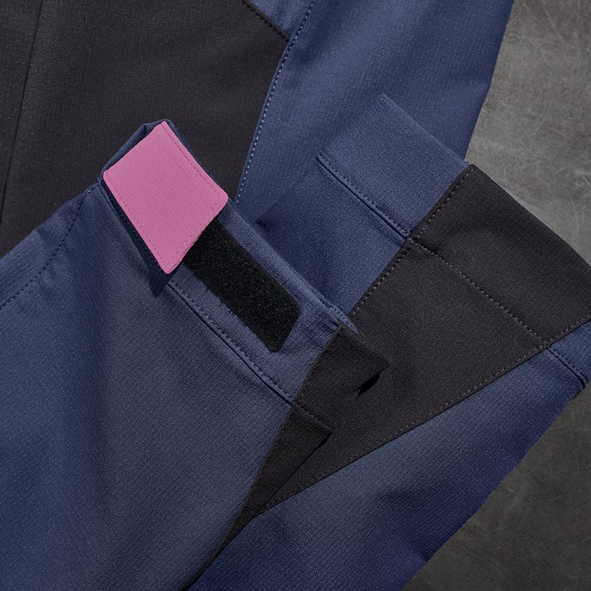 Oděvy: Funkční kalhoty e.s.trail, dámské + hlubinněmodrá/tara pink 2