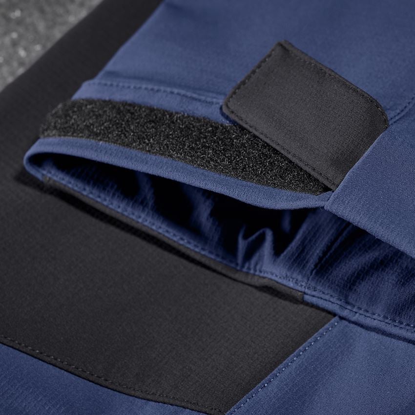Pracovní kalhoty: Funkční kalhoty e.s.trail + hlubinná modrá/bílá 2