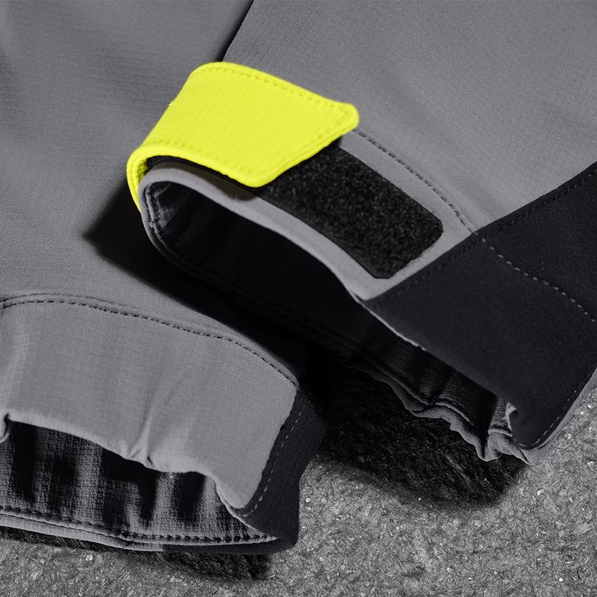 Kalhoty: Funkční kalhoty e.s.trail, dětská + čedičově šedá/acidově žlutá 2