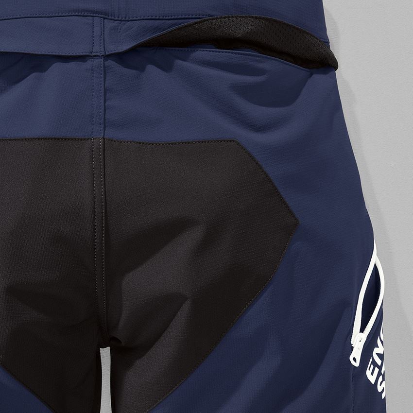 Pracovní kalhoty: Funkční šortky e.s.trail + hlubinná modrá/bílá 2