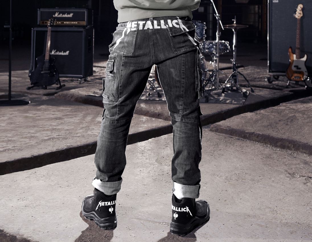 Oděvy: Metallica denim pants + blackwashed 1