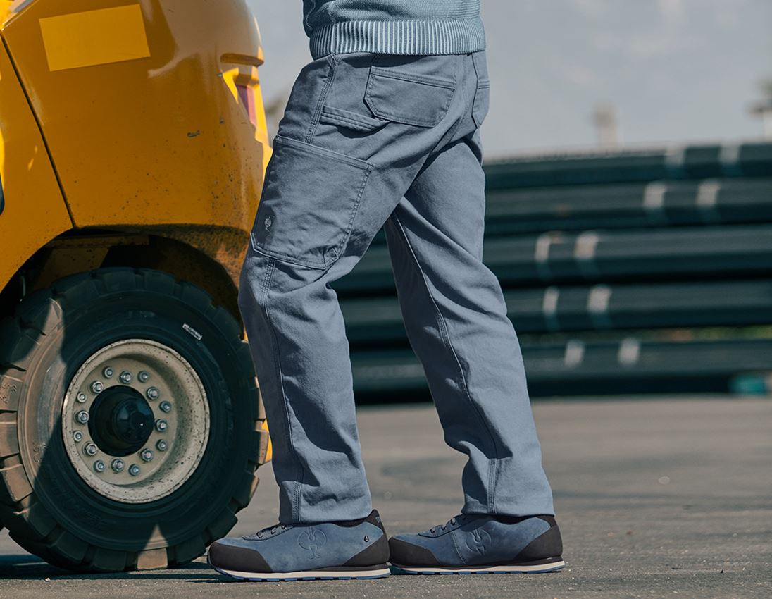 Pracovní kalhoty: Kalhoty do pasu e.s.iconic + oxidově modrá 1