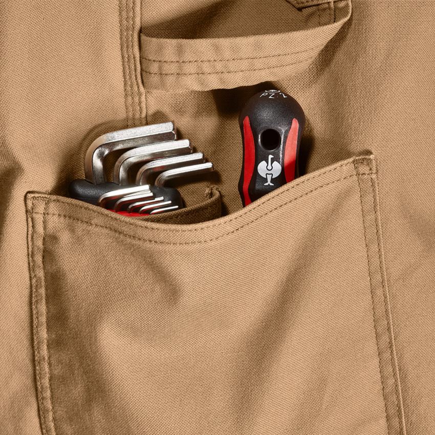 Pracovní kalhoty: Kalhoty do pasu e.s.iconic + mandlově hnědá 2