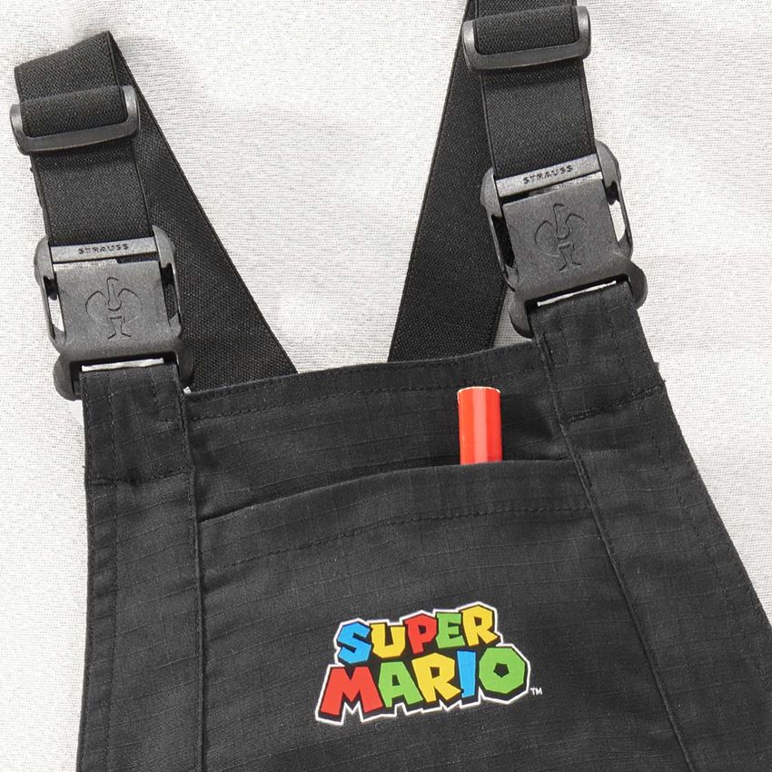 Spolupráce: Dětské kalhoty s laclem Super Mario + černá 2