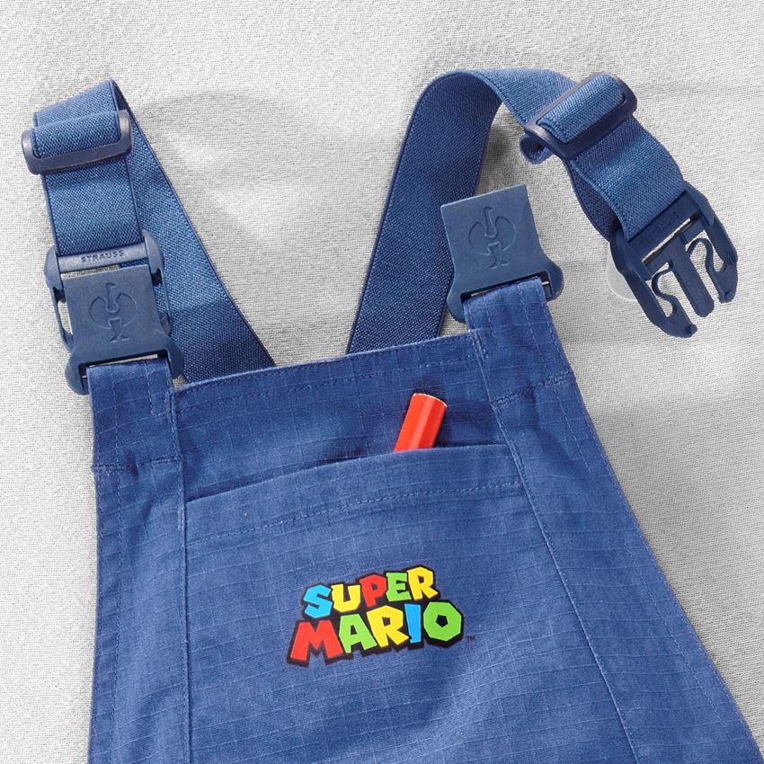 Spolupráce: Dětské kalhoty s laclem Super Mario + alkalická modrá 2