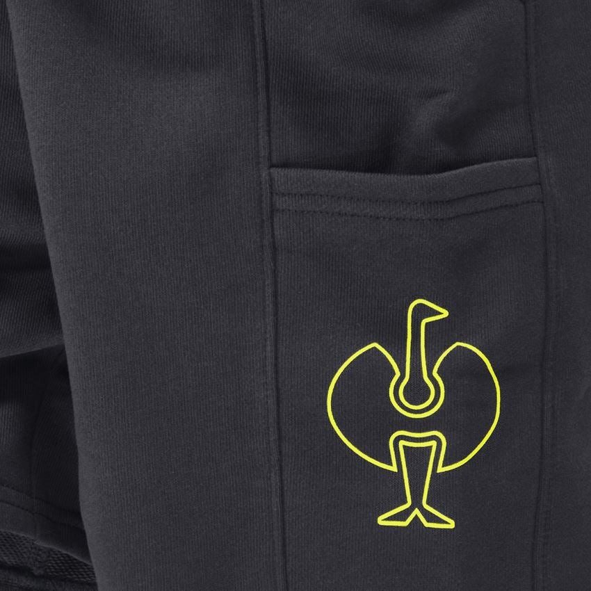 Oděvy: Teplákové šortky light e.s.trail, dětská + černá/acidově žlutá 2