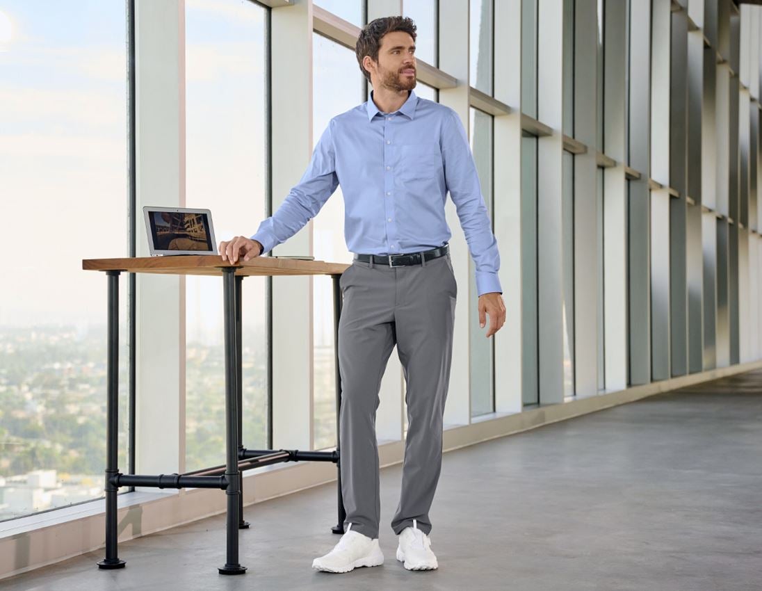 Oděvy: Pracovní kalhoty Chino e.s.work&travel + čedičově šedá 1