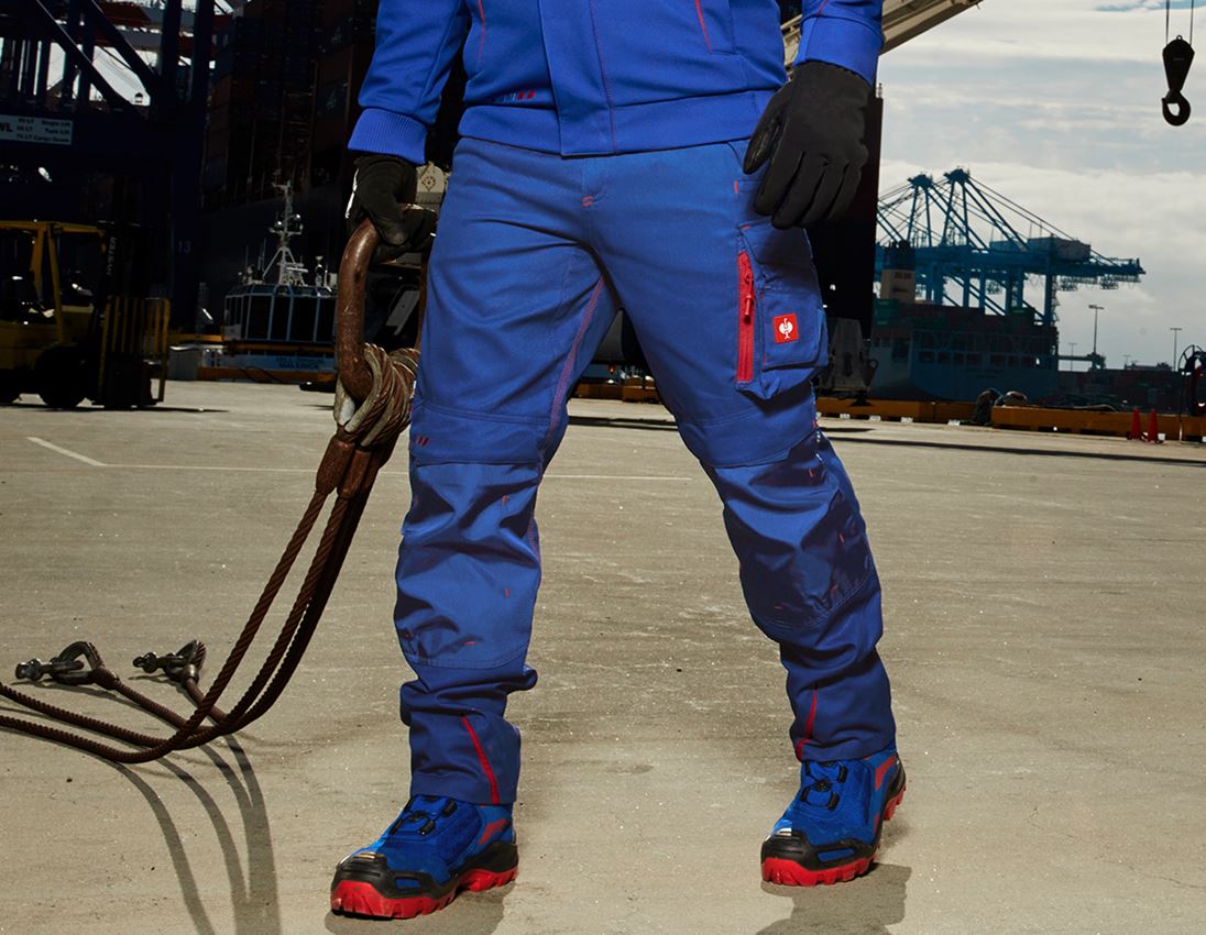 Oděvy: SADA: Kalhoty e.s.motion 2020+šortky+fotbalový míč + modrá chrpa/ohnivě červená 1