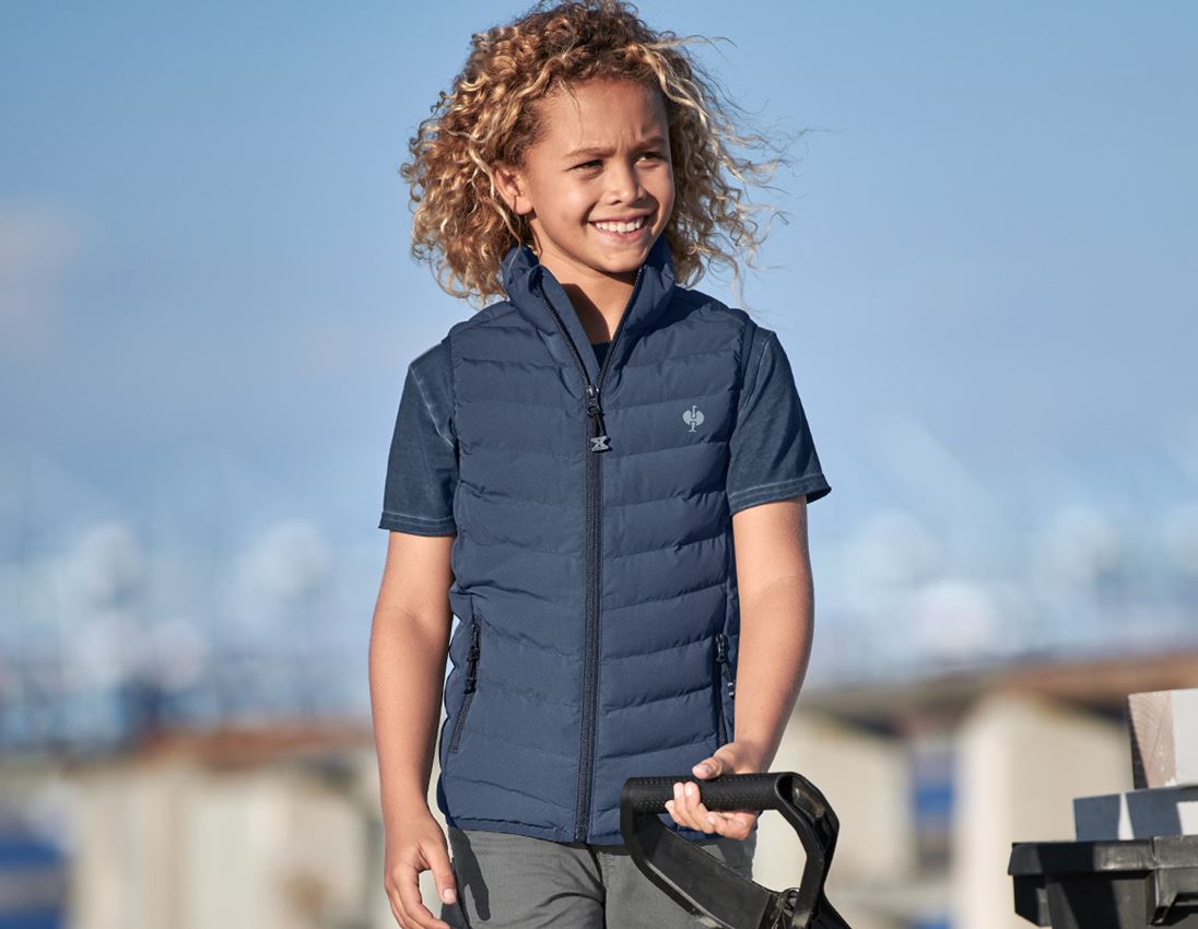Oděvy: SADA: Dětské kalhoty e.s.motion ten + vesta + břidlicová modrá