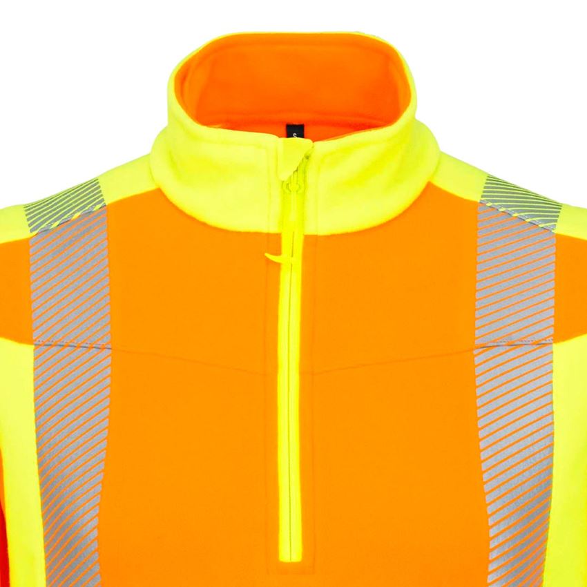 Trička, svetry & košile: Výstražný fleecový troyer e.s.motion 2020 + výstražná oranžová/výstražná žlutá 2