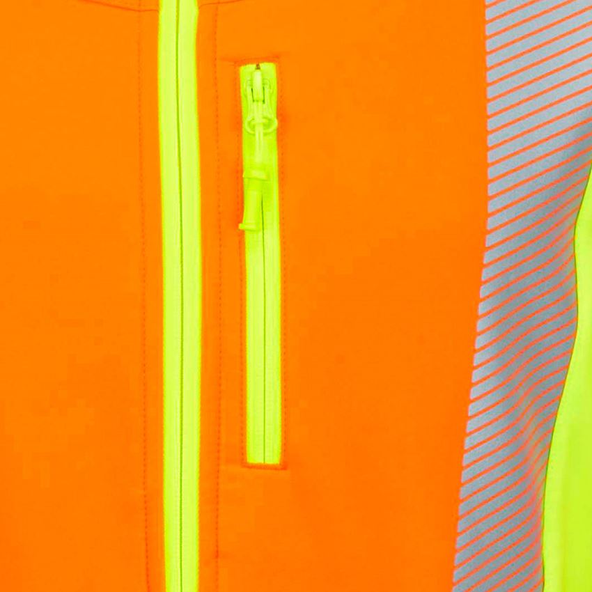 Pracovní bundy: Výstražná softshell.bunda softlight e.s.motion2020 + výstražná oranžová/výstražná žlutá 2