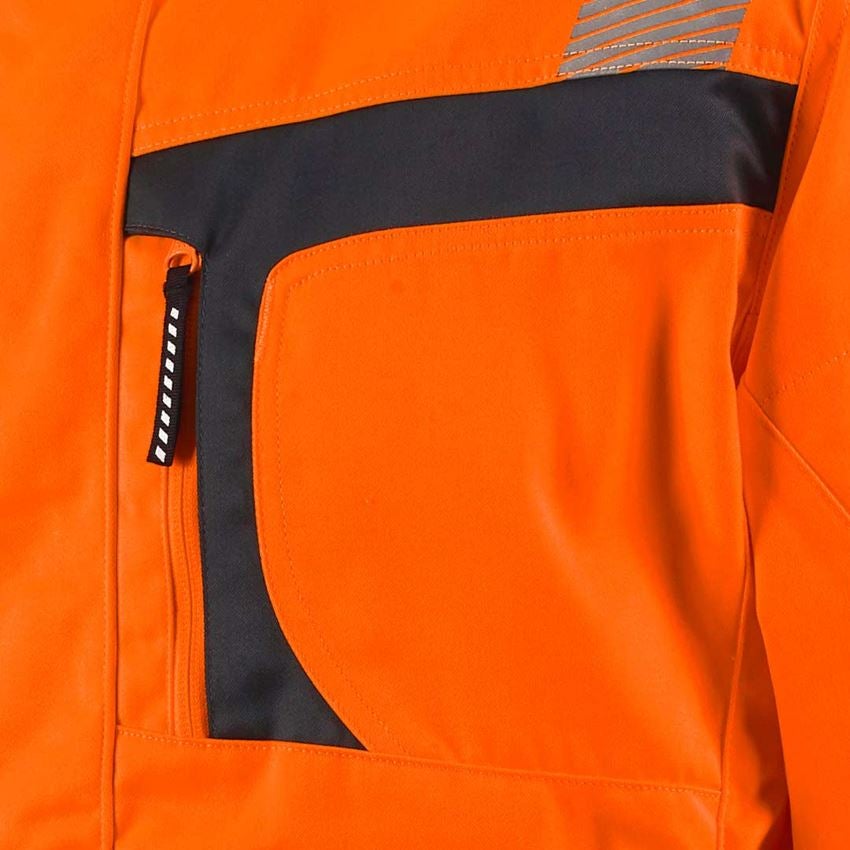 Pracovní bundy: Výstražná bunda e.s.motion + výstražná oranžová/antracit 2